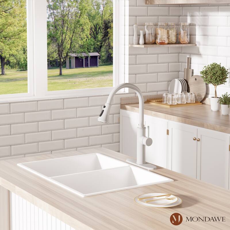 Kitchen Faucet 1.8 GPM Kitchen Sink Faucet for Bar Laundry Kitchen Sink